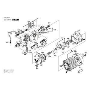 Запчасти для очистителя высокого давления Bosch AHR 1000 AS 230 V 0600806003, деталировка 2