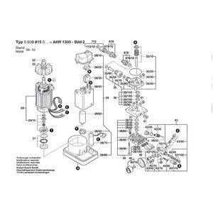 Запчасти для очистителя высокого давления Bosch AHR 1300 230 V 0600815064, деталировка 2