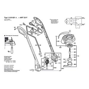 Запчасти для триммера для травы Bosch ART 23 F 230 V 0600821403