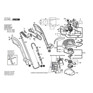 Запчасти для триммера для травы Bosch ART 30 DF 230 V 0600825103