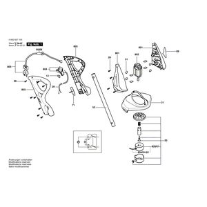 Запчасти для триммера для травы Bosch ART 23 GF 230 V 0600827171