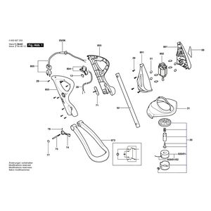 Запчасти для триммера для травы Bosch ART 23 GFS 230 V 0600827203