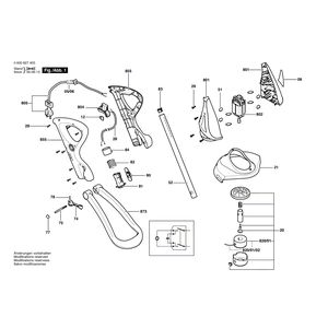 Запчасти для триммера для травы Bosch ART 23 GFSV 230 V 0600827403