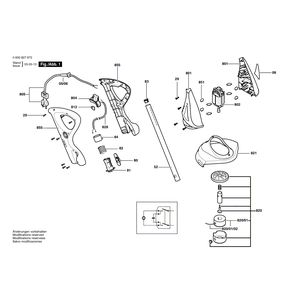 Запчасти для триммера для травы Bosch ART 23 COMFORT 230 V 0600827972