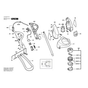 Запчасти для триммера для травы Bosch ART 25 GSAV 230 V 0600828103