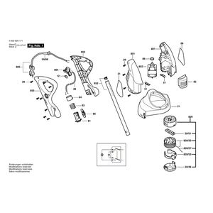 Запчасти для триммера для травы Bosch ART 25 ERGOPOWER 230 V 0600828171