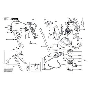 Запчасти для триммера для травы Bosch ART 30 GSD 230 V 0600829203