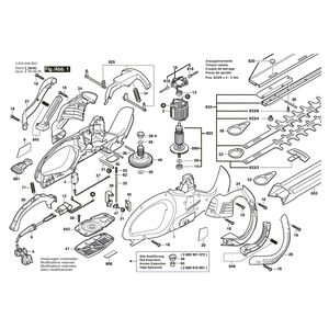 Запчасти для кустореза Bosch AHS 6000 PRO-T 230 V 0600846B03