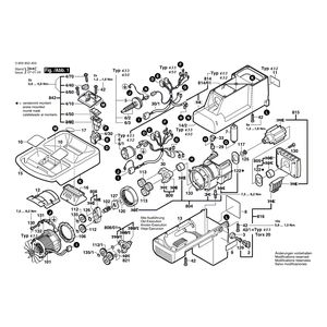Запчасти для измельчителя садового Bosch AXT 2200 230 V 0600850403