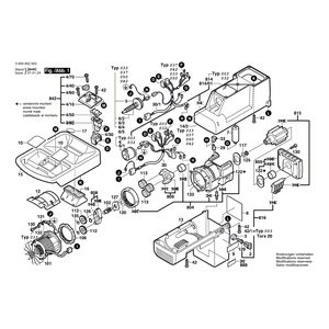 Запчасти для измельчителя садового Bosch AXT 2200 HP 230 V 0600852003