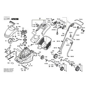 Запчасти для газонокосилки Bosch ROTAK 34 230 V 0600884170