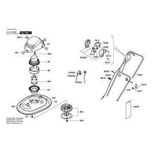 Запчасти для газонокосилки Bosch ALM 30 230 V 0600887203