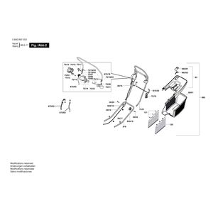 Запчасти для газонокосилки Bosch ARM 32 230 V 0600897003, деталировка 2