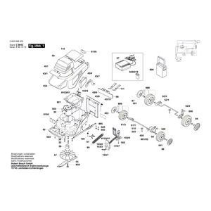 Запчасти для газонокосилки Bosch ARM 32-17 ACCU 230 V 0600898203