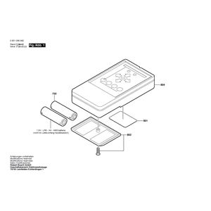 Запчасти для дистанционного управления Bosch BLF 10 0601096962, деталировка 1