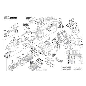 Запчасти для дрели Bosch GBM 16-2 RE 230 V 0601120503, деталировка 1