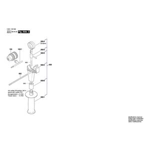 Запчасти для дрели Bosch GBM 16-2 RE 230 V 0601120503, деталировка 2