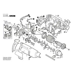 Запчасти для ударной дрели Bosch GSB 1800-2 RE 230 V 060114A603, деталировка 1