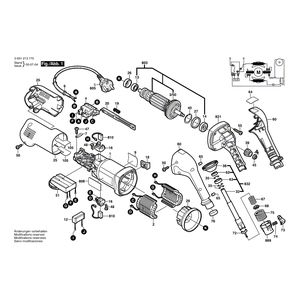 Запчасти для электрощетки Bosch OSB 1020 CE 230 V 0601213770, деталировка 1