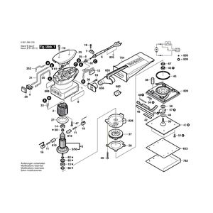 Запчасти для вибрационной шлифовальной машины Bosch GSS 14 220 V 0601289103