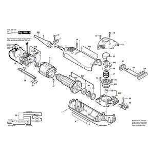 Запчасти для электрошабера Bosch GSE 300 E 230 V 0601296703, деталировка 1