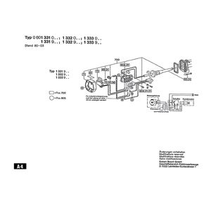 Запчасти для угловой шлифмашины Bosch 220 V 0601331003, деталировка 3