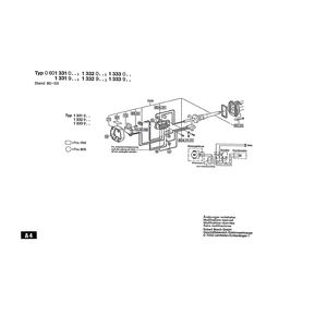 Запчасти для угловой шлифмашины Bosch 220 V 0601332903, деталировка 3