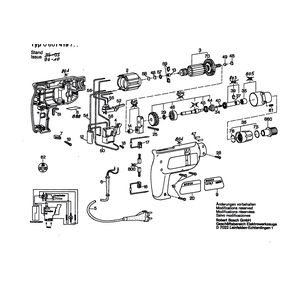 Запчасти для дрели-шуруповерта Bosch GSR 5-11 TE 220 V 0601419703, деталировка 1
