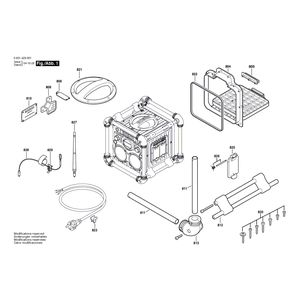 Запчасти для радио-бокса Bosch GML 24 V 24 V 0601429001