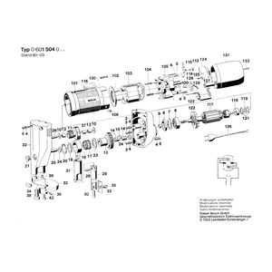Запчасти для листовых ножниц Bosch 230 V 0601504003