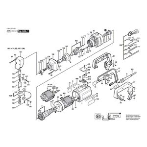 Запчасти для листовых ножниц Bosch GSC 3,5 220 V 0601507103