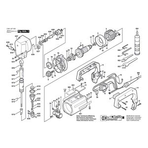 Запчасти для высечных ножниц Bosch 220 V 0601527003