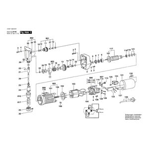 Запчасти для высечных ножниц Bosch 220 V 0601528003