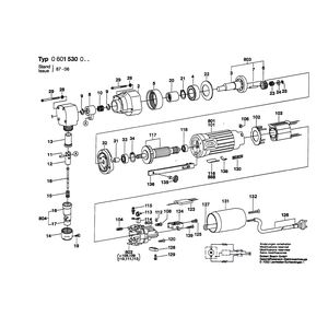 Запчасти для высечных ножниц Bosch 220 V 0601530003, деталировка 1