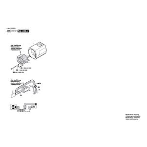 Запчасти для высечных ножниц Bosch 220 V 0601532003, деталировка 2