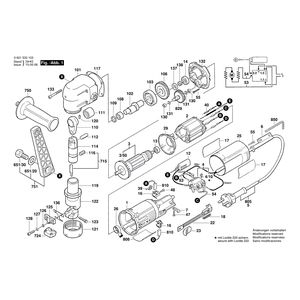 Запчасти для высечных ножниц Bosch GNA 3,5 230 V 0601533103, деталировка 1