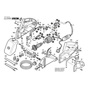 Запчасти для пилы для мрамора Bosch GDC 42 W 230 V 0601552008