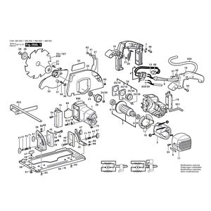 Запчасти для ручной циркулярной пилы Bosch 220 V 0601564003