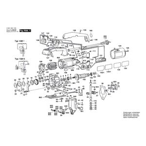 Запчасти для электролобзика Bosch GST 60 PB 220 V 0601581103