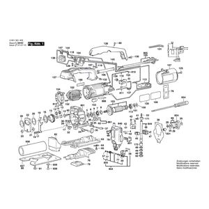 Запчасти для электролобзика Bosch GST 60 PBAE 220 V 0601581403, деталировка 1