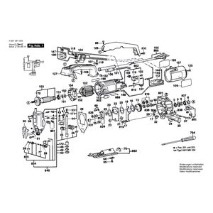 Запчасти для электролобзика Bosch GST 60 PBE 230 V 0601581560