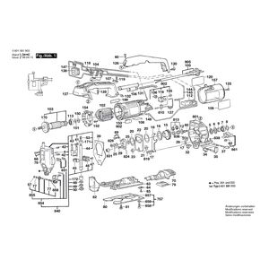 Запчасти для электролобзика Bosch GST 60 PBAE 230 V 0601581903