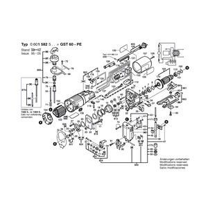 Запчасти для электролобзика Bosch GST 60 PE 220 V 0601582503