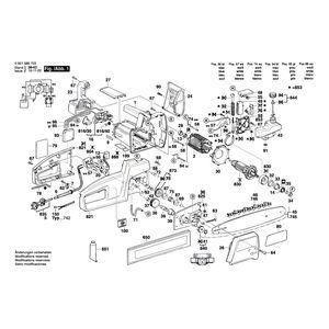 Запчасти для цепной пилы Bosch GKE 35 BC 230 V 0601586703