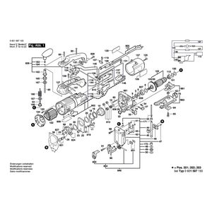 Запчасти для электролобзика Bosch GST 85 PB 230 V 0601587103