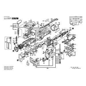 Запчасти для электролобзика Bosch GST 85 PBAE 230 V 0601587803