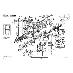 Запчасти для электролобзика Bosch GST 60 PBAE 230 V 0601587903