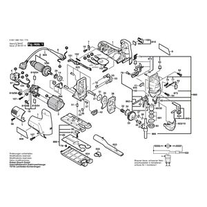 Запчасти для электролобзика Bosch GST 100 CE 230 V 0601588703
