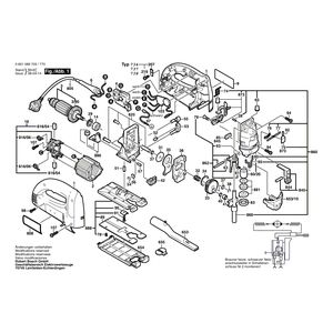 Запчасти для электролобзика Bosch GST 100 BCE 230 V 0601589703