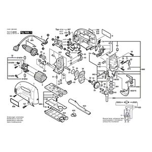 Запчасти для электролобзика Bosch GST 100 BCE 230 V 0601589803